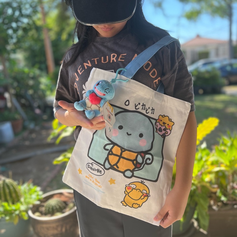 Pokemon Tote Bag with Plush -Squirtle